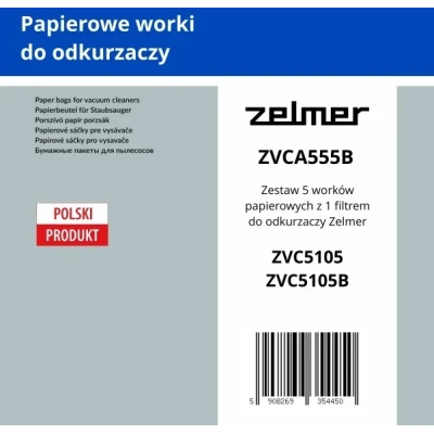 5 szt. worków papierowych + filtr ZVCA555B