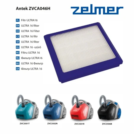 Ultra 16 ZVCA046H filter for Antek vacuum cleaners