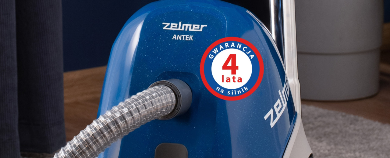 4-year warranty on the motor in selected vacuum cleaners